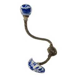 Vintage Delft Style Hat Or Coat Wall Hook