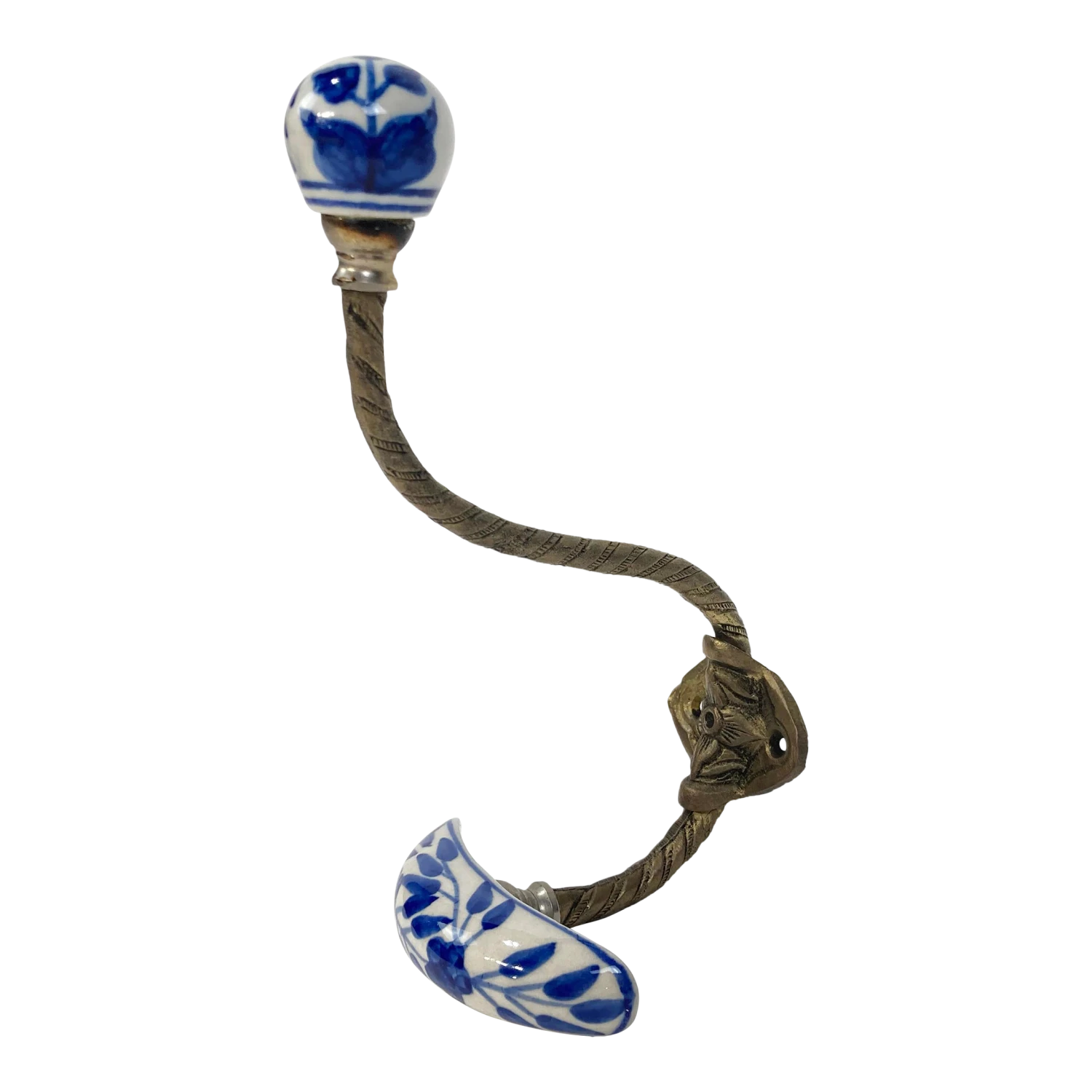 Vintage Delft Style Hat Or Coat Wall Hook 1 Vintage Delft Style Hat Or Coat Wall Hook