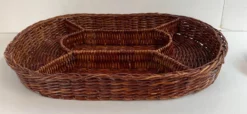 Vintage Divided Wicker Basket -Chairish Shop vintage divided wicker basket 4787 scaled