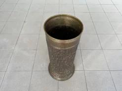 Vintage Embossed Copper Brass Umbrella Stand/Stick Holder 19 Vintage Embossed Copper Brass Umbrella Stand/Stick Holder -Chairish Shop vintage embossed copper brass umbrella standstick holder 0724