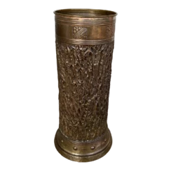Vintage Embossed Copper Brass Umbrella Stand/Stick Holder