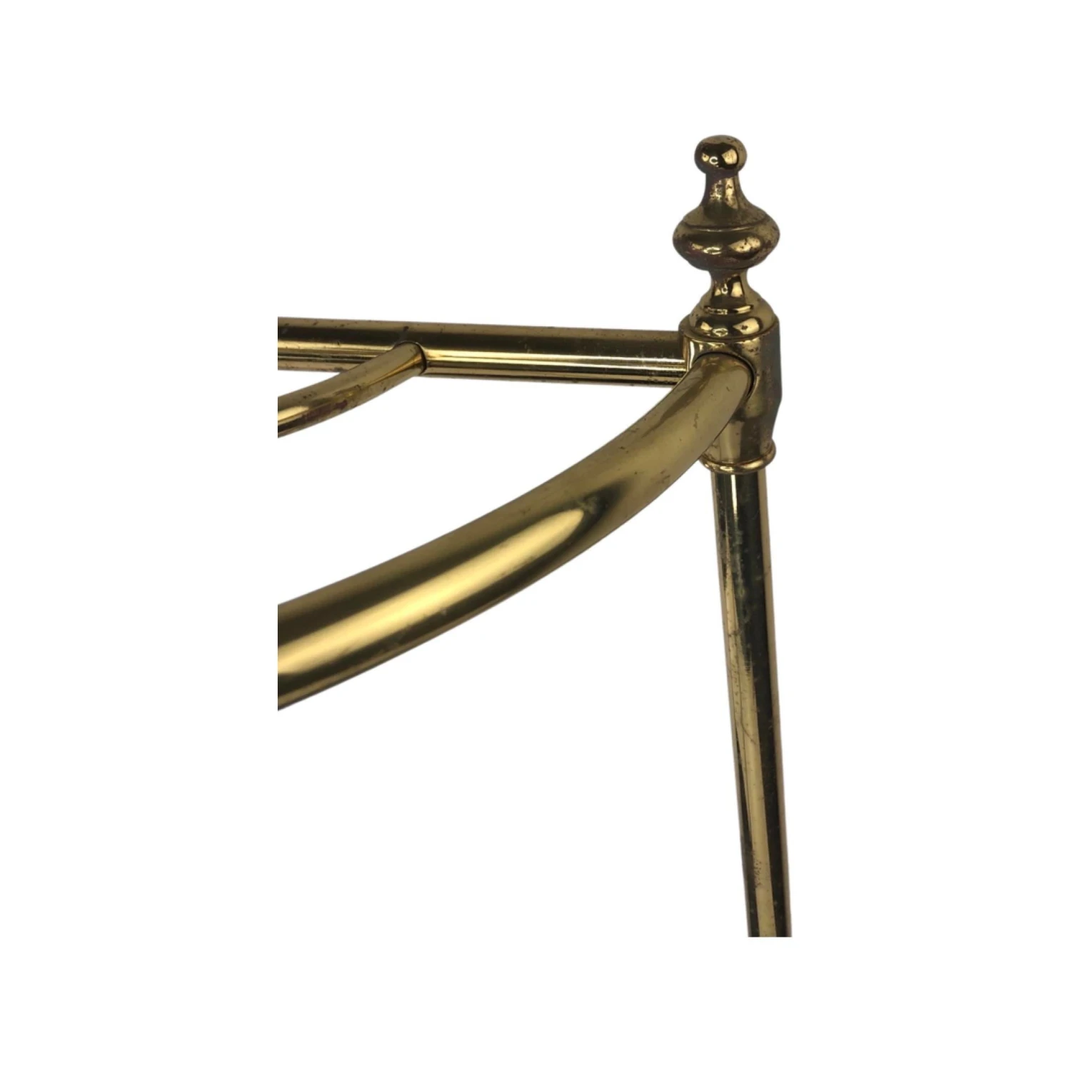 Vintage English Brass And Cast Iron Umbrella Stand 4 Vintage English Brass And Cast Iron Umbrella Stand - Image 4