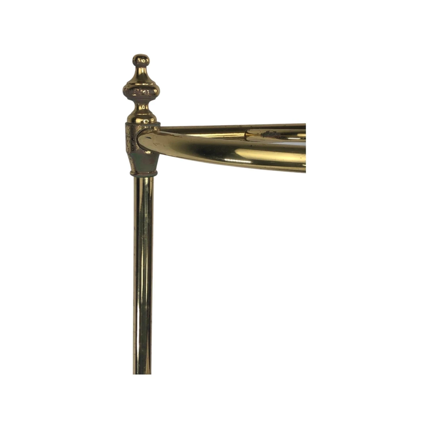 Vintage English Brass And Cast Iron Umbrella Stand 3 Vintage English Brass And Cast Iron Umbrella Stand - Image 3