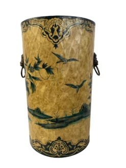 Vintage English/Chinoiserie “Papier Mache” Painted Umbrella Stand 7 Vintage English/Chinoiserie “Papier Mache” Painted Umbrella Stand -Chairish Shop vintage englishchinoiserie papier mache painted umbrella stand 8962 scaled