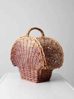 Vintage Flower Basket -Chairish Shop vintage flower basket 1203