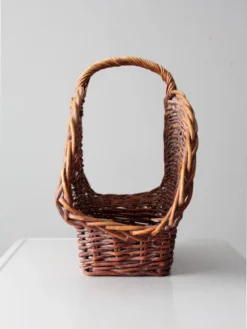 Vintage Flower Basket -Chairish Shop vintage flower basket 4669
