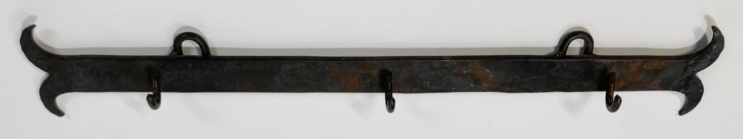 Vintage Forged Iron Wall Hook 2 Vintage Forged Iron Wall Hook - Image 2