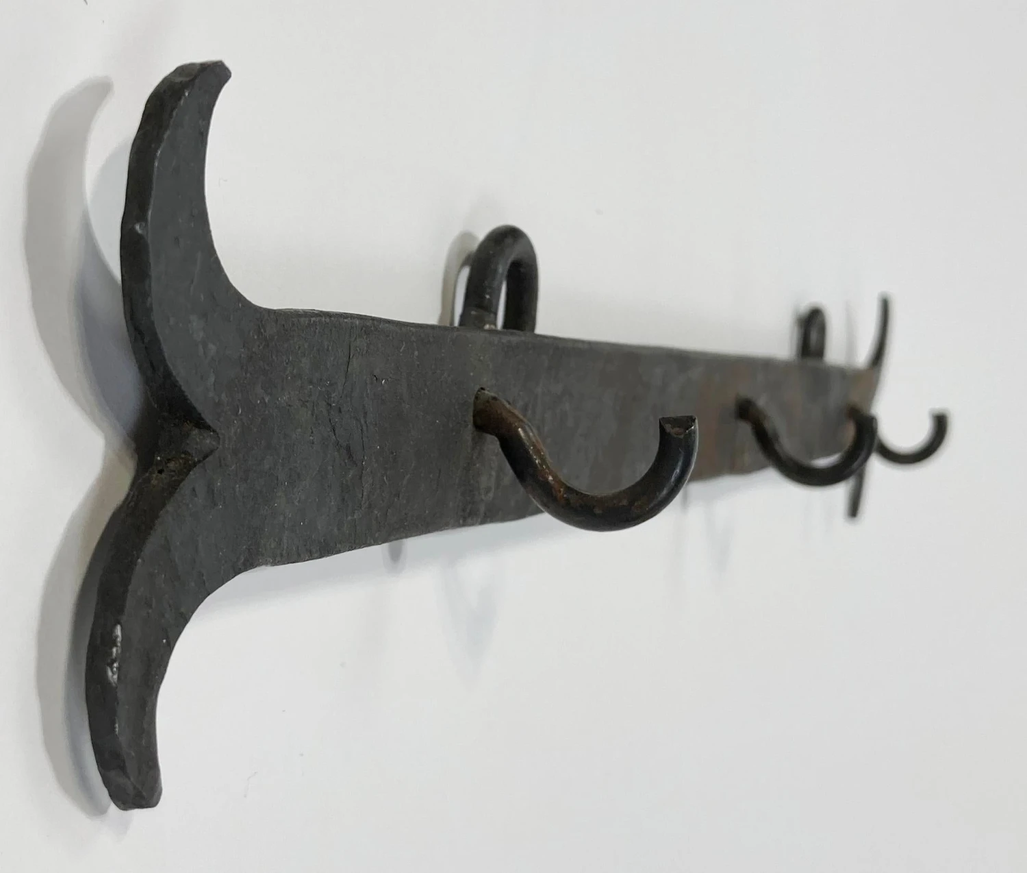 Vintage Forged Iron Wall Hook 4 Vintage Forged Iron Wall Hook - Image 4