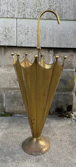 Vintage French Brass Umbrella Stand 5 Vintage French Brass Umbrella Stand -Chairish Shop vintage french brass umbrella stand 9277 scaled