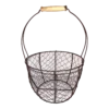 Vintage French Deco Iron Wire Egg Basket