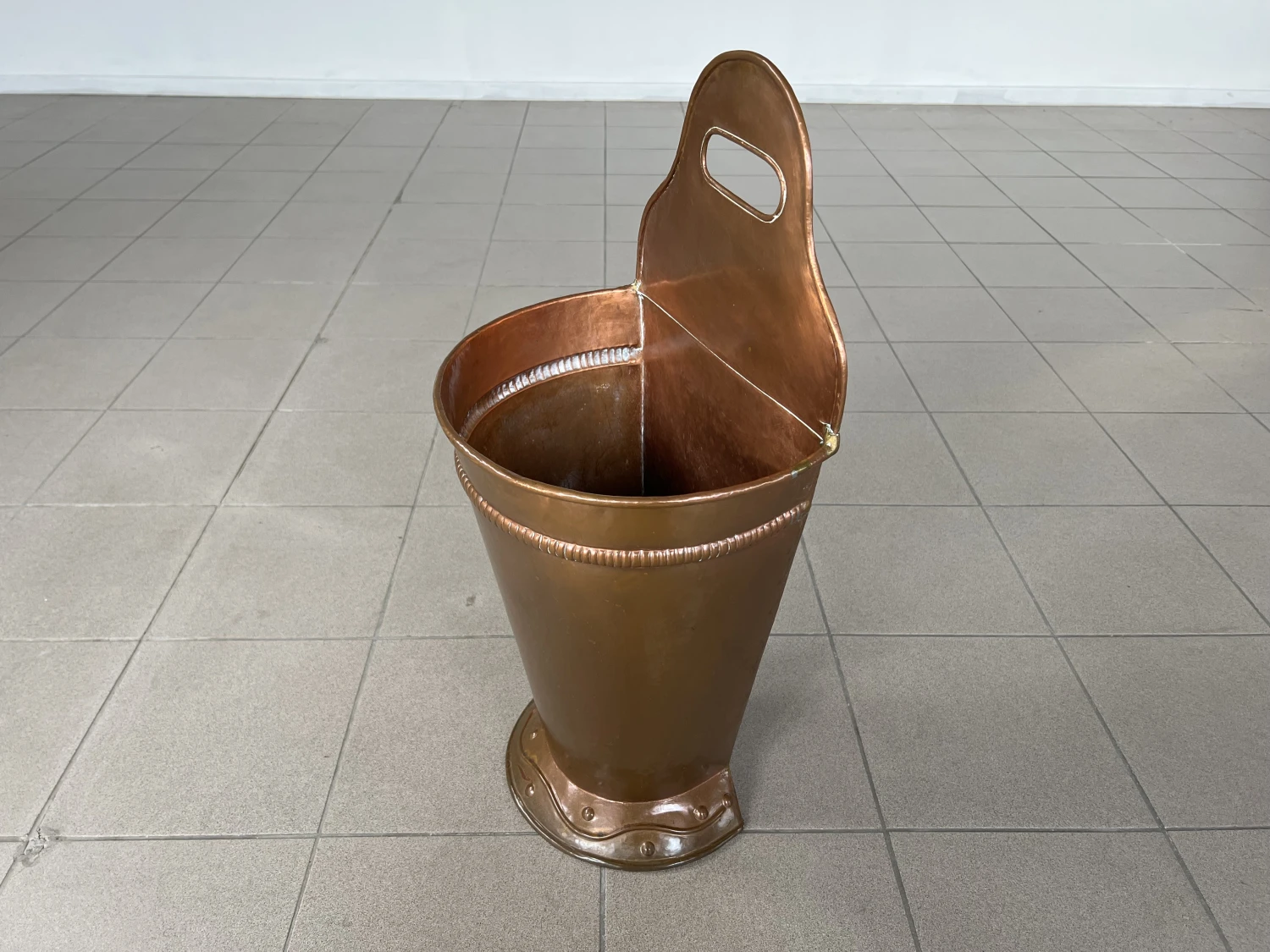 Vintage French Patinated Copper Umbrella Stand/Stick Holder 6 Vintage French Patinated Copper Umbrella Stand/Stick Holder - Image 6