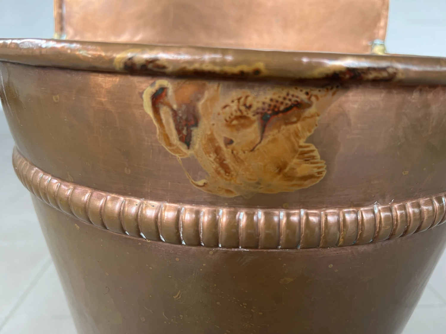 Vintage French Patinated Copper Umbrella Stand/Stick Holder 5 Vintage French Patinated Copper Umbrella Stand/Stick Holder - Image 5