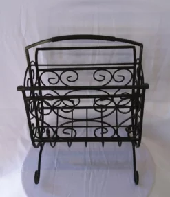 Vintage French Styled Wrought Iron Magazine Rack -Chairish Shop vintage french styled wrought iron magazine rack 0974