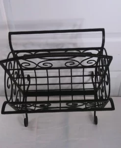 Vintage French Styled Wrought Iron Magazine Rack -Chairish Shop vintage french styled wrought iron magazine rack 4930