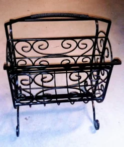 Vintage French Styled Wrought Iron Magazine Rack -Chairish Shop vintage french styled wrought iron magazine rack 5831