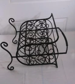 Vintage French Styled Wrought Iron Magazine Rack -Chairish Shop vintage french styled wrought iron magazine rack 6449