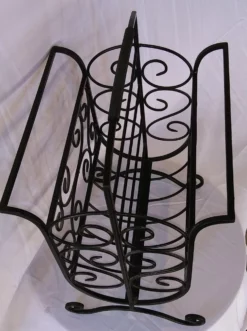 Vintage French Styled Wrought Iron Magazine Rack -Chairish Shop vintage french styled wrought iron magazine rack 7817
