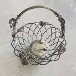 Vintage Godinger Wire Silver Plate Basket -Chairish Shop vintage godinger wire silver plate basket 2439