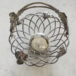 Vintage Godinger Wire Silver Plate Basket -Chairish Shop vintage godinger wire silver plate basket 5254