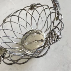 Vintage Godinger Wire Silver Plate Basket -Chairish Shop vintage godinger wire silver plate basket 6981