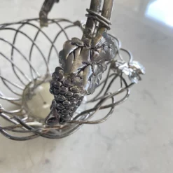 Vintage Godinger Wire Silver Plate Basket -Chairish Shop vintage godinger wire silver plate basket 9300