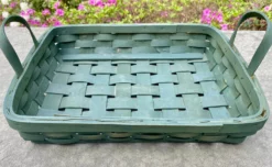 Vintage Green Nesting Harvest Baskets - Set Of 2 12 Vintage Green Nesting Harvest Baskets - Set Of 2 -Chairish Shop vintage green nesting harvest baskets set of 2 6310 scaled