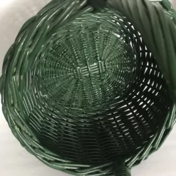 Vintage Green Wicker Basket 15 Vintage Green Wicker Basket -Chairish Shop vintage green wicker basket 3407