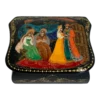 Vintage Hand Painted Russian Lacquer Box, Signed