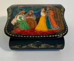 Vintage Hand Painted Russian Lacquer Box, Signed 10 Vintage Hand Painted Russian Lacquer Box, Signed -Chairish Shop vintage hand painted russian lacquer box signed 8554