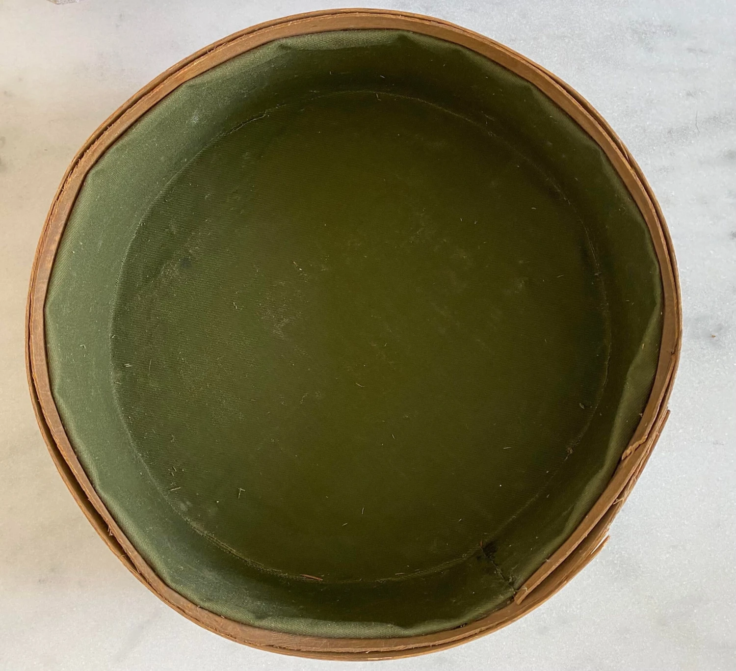 Vintage Hand Painted Wooden Round Box 7 Vintage Hand Painted Wooden Round Box - Image 7