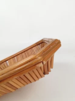 Vintage Handmade Rush And Cane Basket, Italy, 1960s 18 Vintage Handmade Rush And Cane Basket, Italy, 1960s -Chairish Shop vintage handmade rush and cane basket italy 1960s 4381 scaled