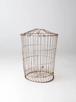 Vintage Industrial Metal Basket 14 Vintage Industrial Metal Basket -Chairish Shop vintage industrial metal basket 1438
