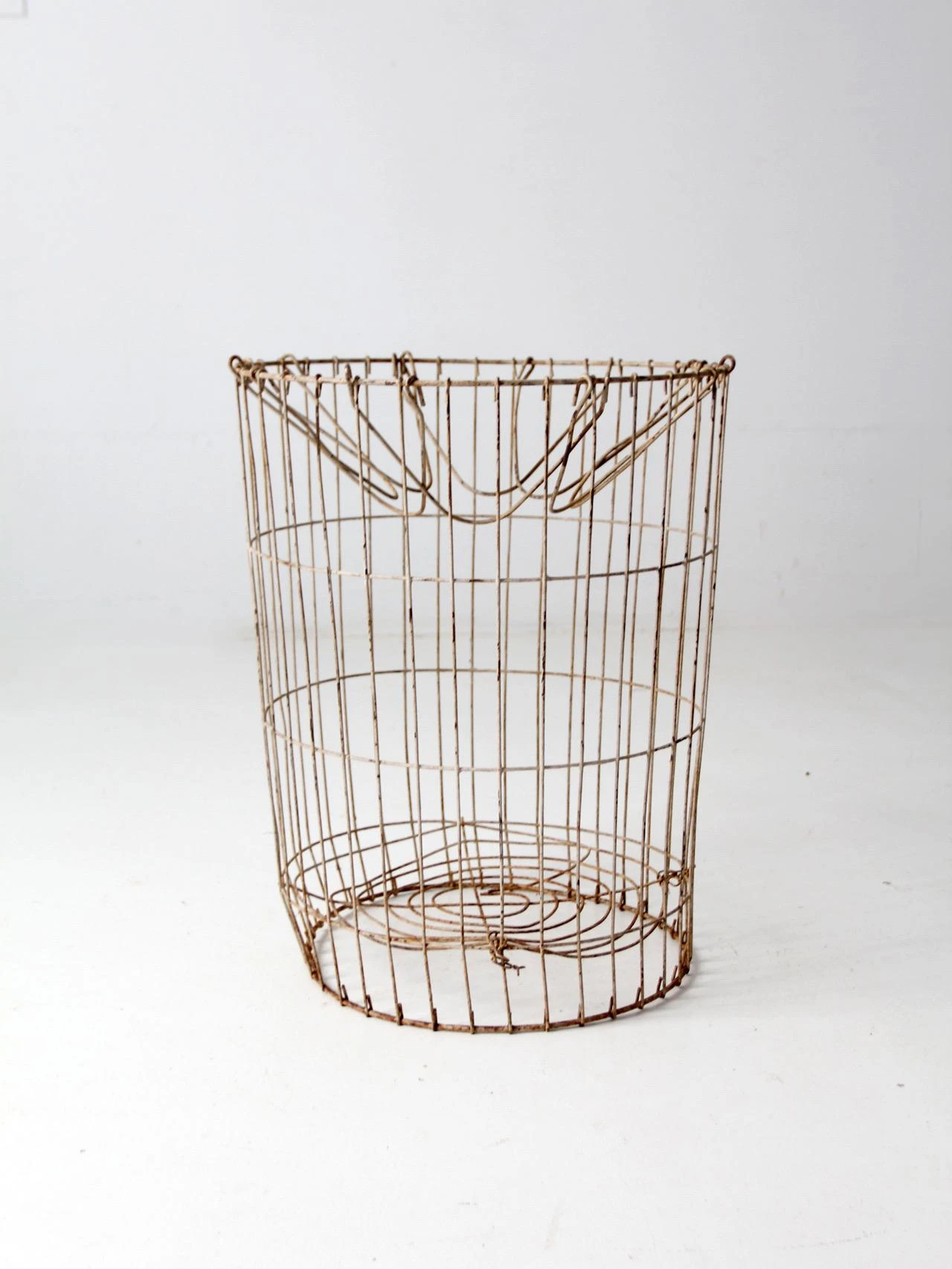 Vintage Industrial Metal Basket 2 Vintage Industrial Metal Basket - Image 2