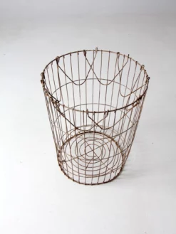 Vintage Industrial Metal Basket 19 Vintage Industrial Metal Basket -Chairish Shop vintage industrial metal basket 5102