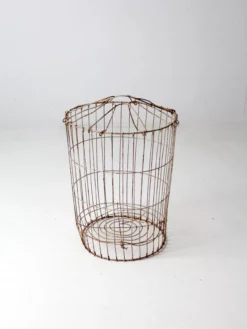 Vintage Industrial Metal Basket 13 Vintage Industrial Metal Basket -Chairish Shop vintage industrial metal basket 6278