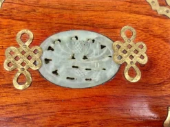 Vintage Jewelry Box With Brass And Stone Accents 16 Vintage Jewelry Box With Brass And Stone Accents -Chairish Shop vintage jewelry box with brass and stone accents 4283 scaled