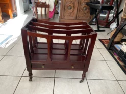 Vintage Kittinger Style Mahogany Magazine Rack Bombay Company Magazine Rack -Chairish Shop vintage kittinger style mahogany magazine rack bombay company magazine rack 3869 scaled