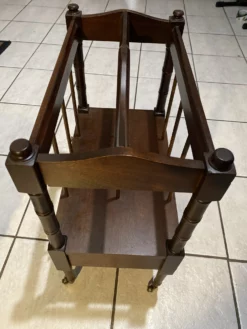 Vintage Mahogany Canterbury Magazine Rack -Chairish Shop vintage mahogany canterbury magazine rack 6579