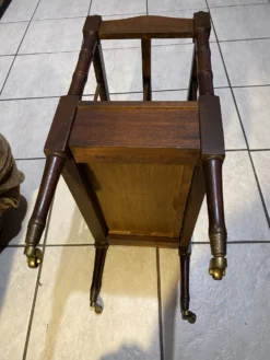 Vintage Mahogany Canterbury Magazine Rack -Chairish Shop vintage mahogany canterbury magazine rack 6854