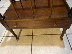 Vintage Mahogany Canterbury Magazine Rack -Chairish Shop vintage mahogany canterbury magazine rack 9987 scaled