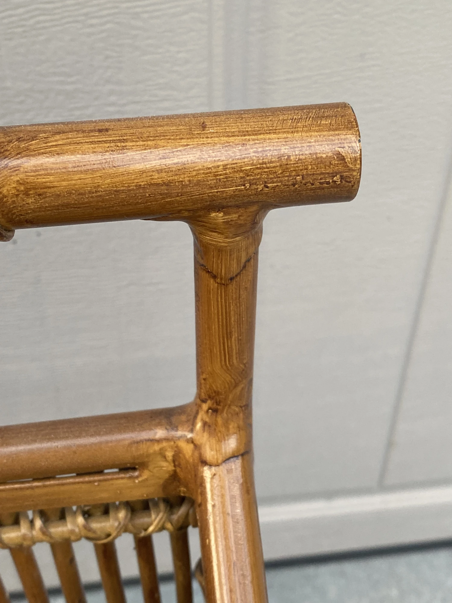 Vintage Metal And Natural Bamboo Umbrella Stand 6 Vintage Metal And Natural Bamboo Umbrella Stand - Image 6