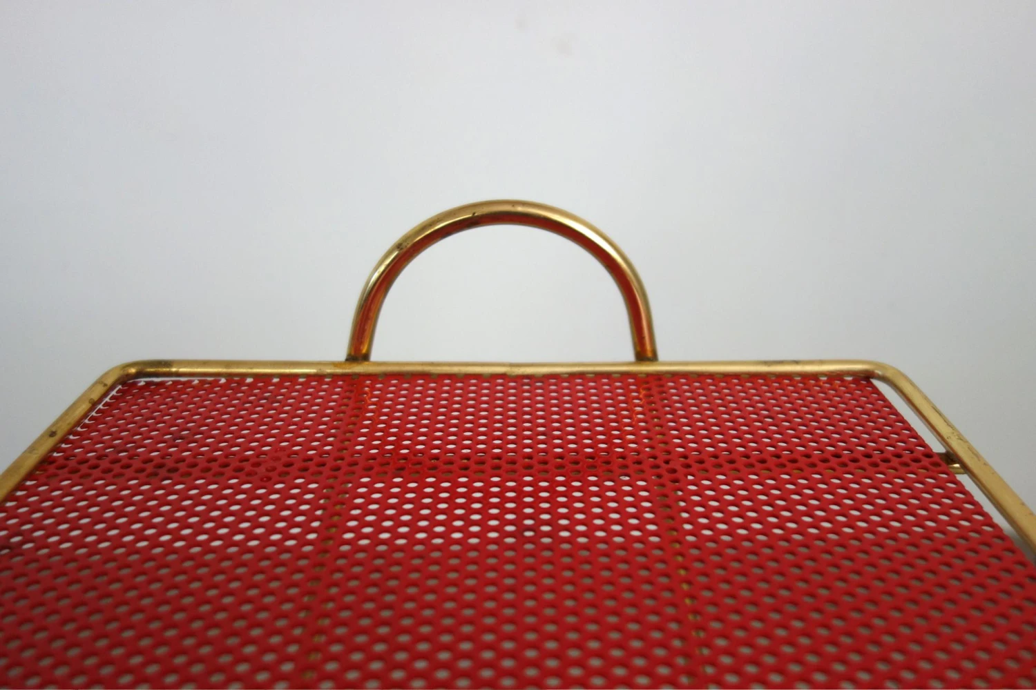 Vintage Metal Magazine Rack In The Style Of Matégot, 1960s 6 Vintage Metal Magazine Rack In The Style Of Matégot, 1960s - Image 6