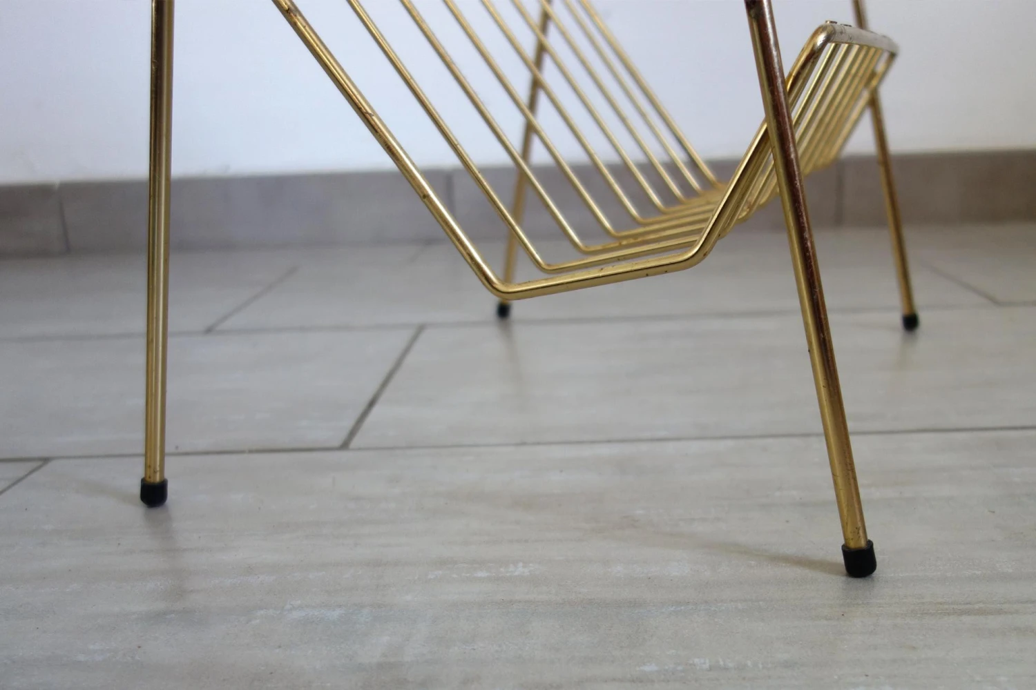 Vintage Metal Magazine Rack In The Style Of Matégot, 1960s 7 Vintage Metal Magazine Rack In The Style Of Matégot, 1960s - Image 7