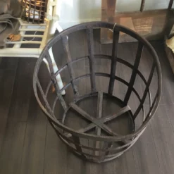 Vintage Metal Wine Basket -Chairish Shop vintage metal wine basket 6452
