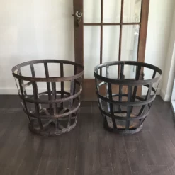 Vintage Metal Wine Basket -Chairish Shop vintage metal wine basket 8064