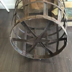 Vintage Metal Wine Basket -Chairish Shop vintage metal wine basket 9725