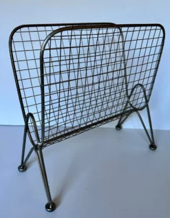 Vintage Mid Century Atomic Magazine Rack Record Holder -Chairish Shop vintage mid century atomic magazine rack record holder 1207 scaled