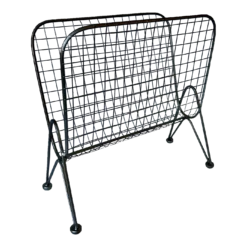 Vintage Mid Century Atomic Magazine Rack Record Holder