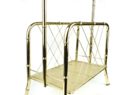 Vintage Mid Century Hollywood Regency Gold Brass Bamboo Design Magazine Holder Rack -Chairish Shop vintage mid century hollywood regency gold brass bamboo design magazine holder rack 9634 scaled