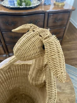 Vintage Mid Century Kangaroo Wicker Basket 14 Vintage Mid Century Kangaroo Wicker Basket -Chairish Shop vintage mid century kangaroo wicker basket 6526